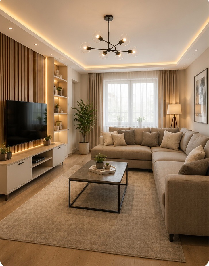 Yeni taşınılan modern ev